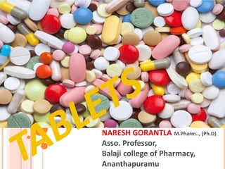NARESH GORANTLA M.Pharm.., (Ph.D)
Asso. Professor,
Balaji college of Pharmacy,
Ananthapuramu
 