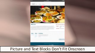 Picture and Text Blocks Don’t Fit Onscreen
 