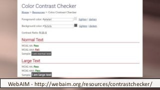 WebAIM - http://webaim.org/resources/contrastchecker/
 