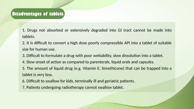 General Overview about Tablets Dosage form.pptx