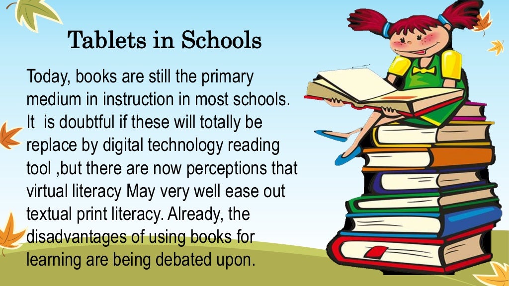 Lesson 18 Tablets for textbooks in Schools
