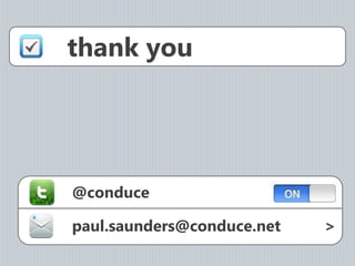 thank you




@conduce

paul.saunders@conduce.net   >
 