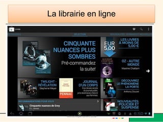 La librairie en ligne 
Médiathèque Lorient 2013 65 2014 
 