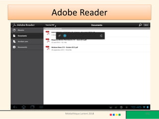 Adobe Reader 
Médiathèque Lorient 2013 
172 
2014  