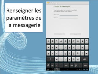 Renseigner les
paramètres de
la messagerie
G.VM - 2015
 
