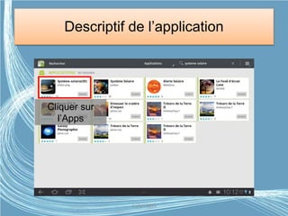 Descriptif de l’application
Apps à l’honneur
Cliquer sur
l’Apps
G.VM - 2015
 