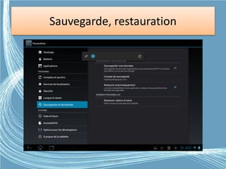 Sauvegarde, restauration
G.VM - 2015
 