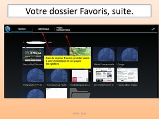 Votre dossier Favoris, suite.
G.VM - 2015
 