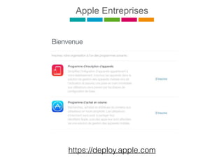 Apple Entreprises
https://deploy.apple.com
 