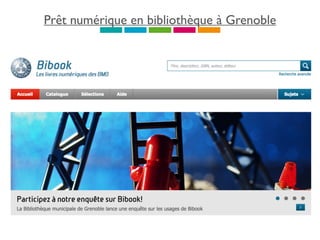 Prêt numérique en bibliothèque à Grenoble
 