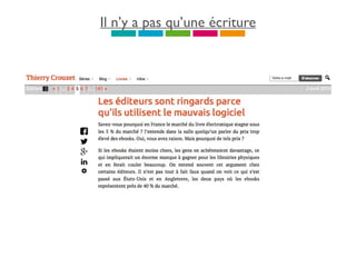Il n’y a pas qu’une écriture
 