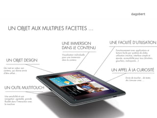 UN OBJET AUX MULTIPLES FACETTES …

                                  UNE IMMERSION                UNE FACILITÉ D’UTILISATI...