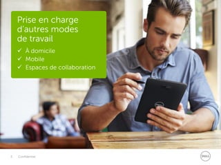 5 Confidentiel
Prise en charge
d’autres modes
de travail
 À domicile
 Mobile
 Espaces de collaboration
 