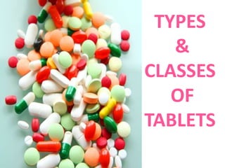 TYPES
&
CLASSES
OF
TABLETS
 