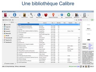 Une bibliothèque Calibre

 