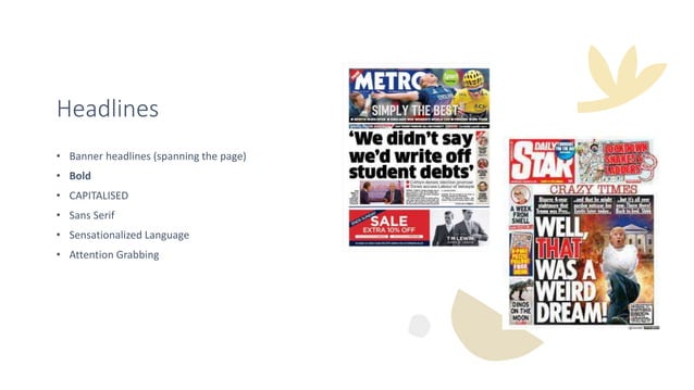 Tabloid Codes and Conventions.pptx | Web Design and HTML | Internet