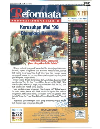 Tabloid reformata edisi 2, mei 2003
