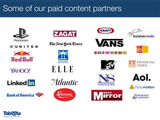 Some of our paid content partners 

 