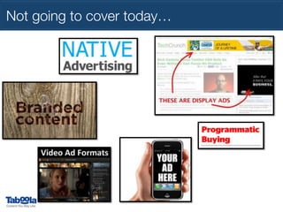 Not going to cover today…

 