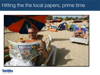 Hitting the the local papers, prime time

 