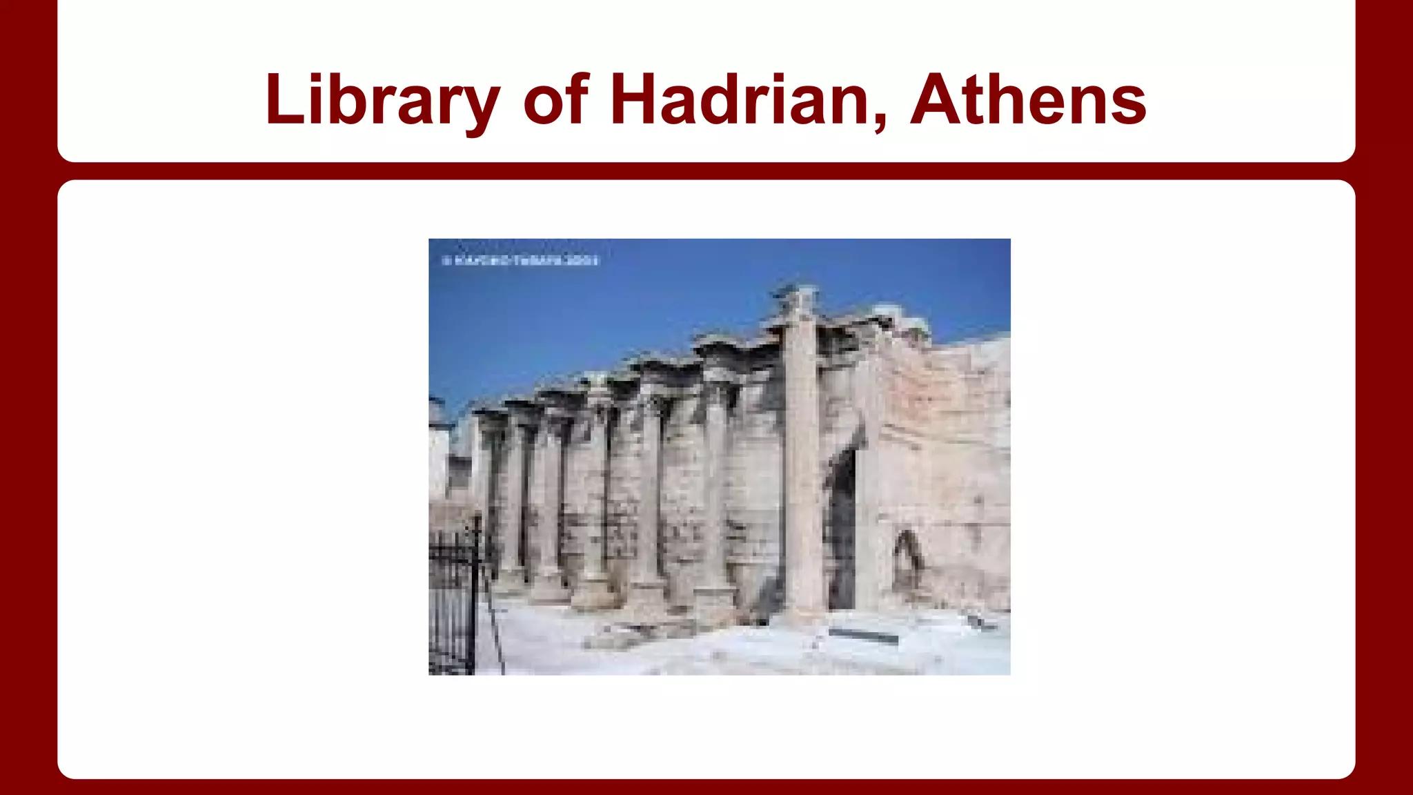 Library of Hadrian, Athens

 