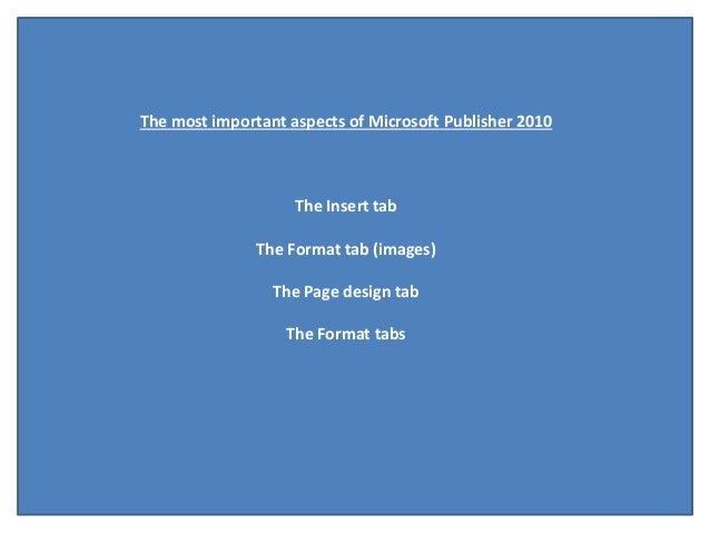 tabs for publisher microsoft publisher format