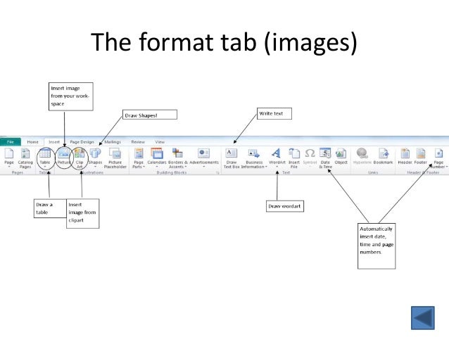 tabs for publisher publisher format