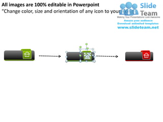 All images are 100% editable in Powerpoint
“Change color, size and orientation of any icon to your liking”
 