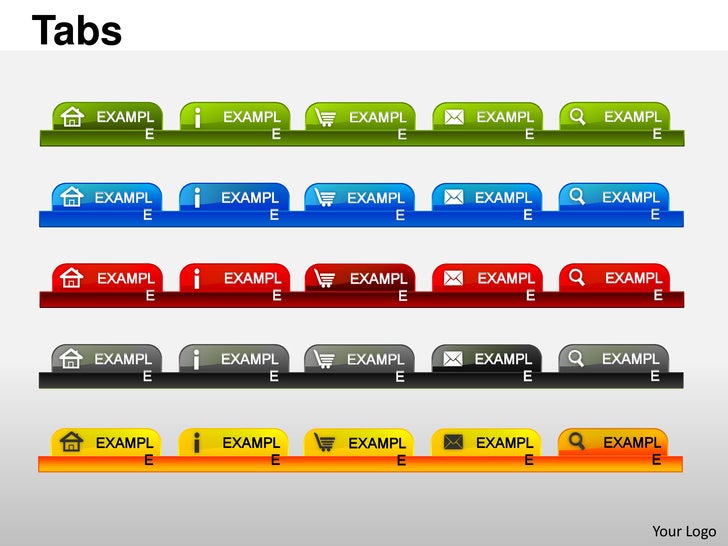Tabs powerpoint presentation templates