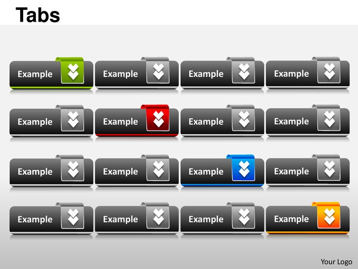 Tabs powerpoint presentation templates
