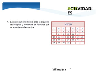 Ing. María Eugenia Morales
Villanueva
ACTIVIDAD
ES
 