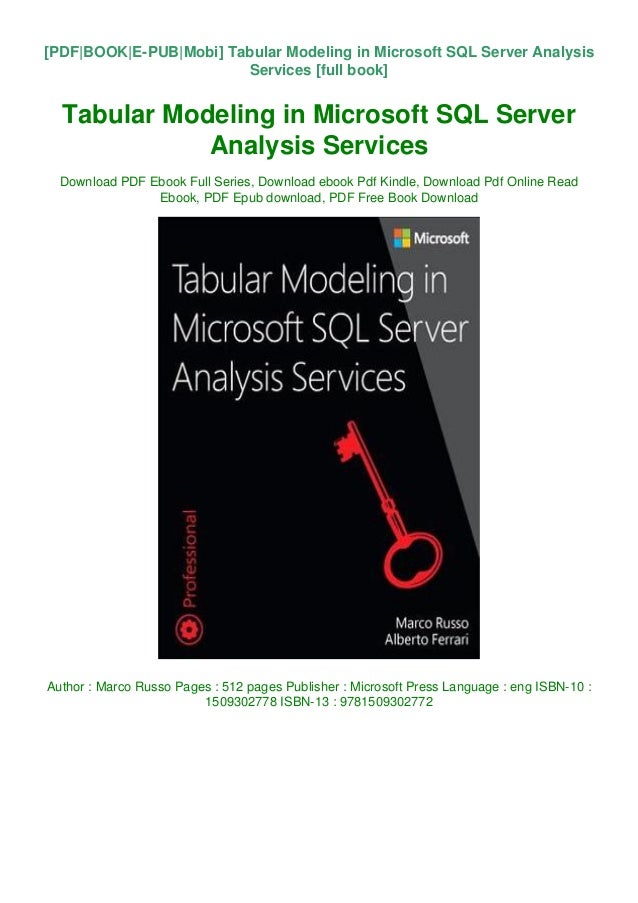 Tabular Modeling in Microsoft SQL Server Analysis Services