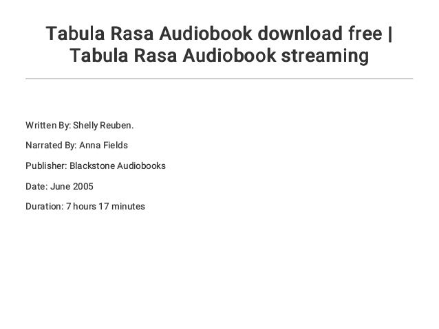tabula rasa definition
