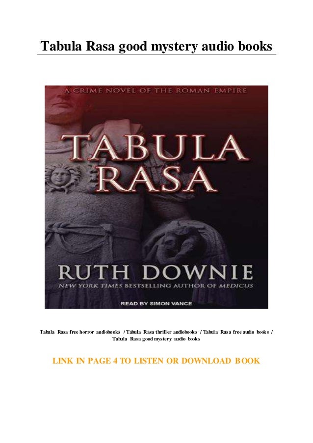 Tabula Rasa good mystery audio books