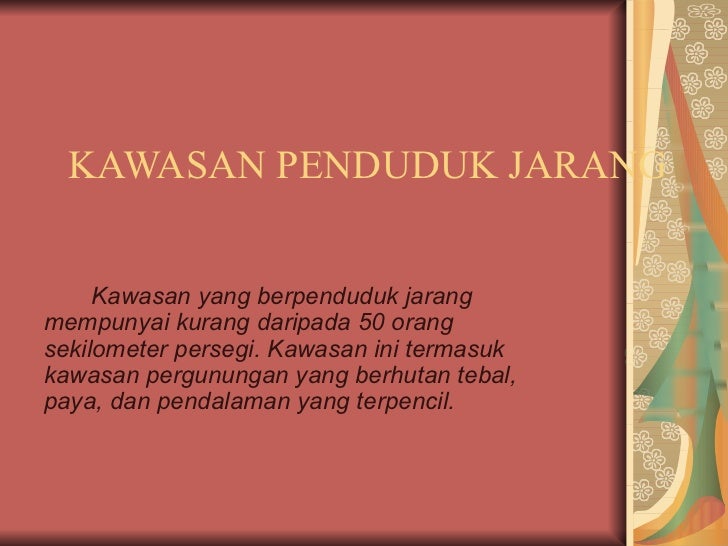 Taburan Penduduk Di Malaysia