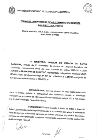 Tac   cumprimento da carga horária pelos médicos e odontólogos em chapecó