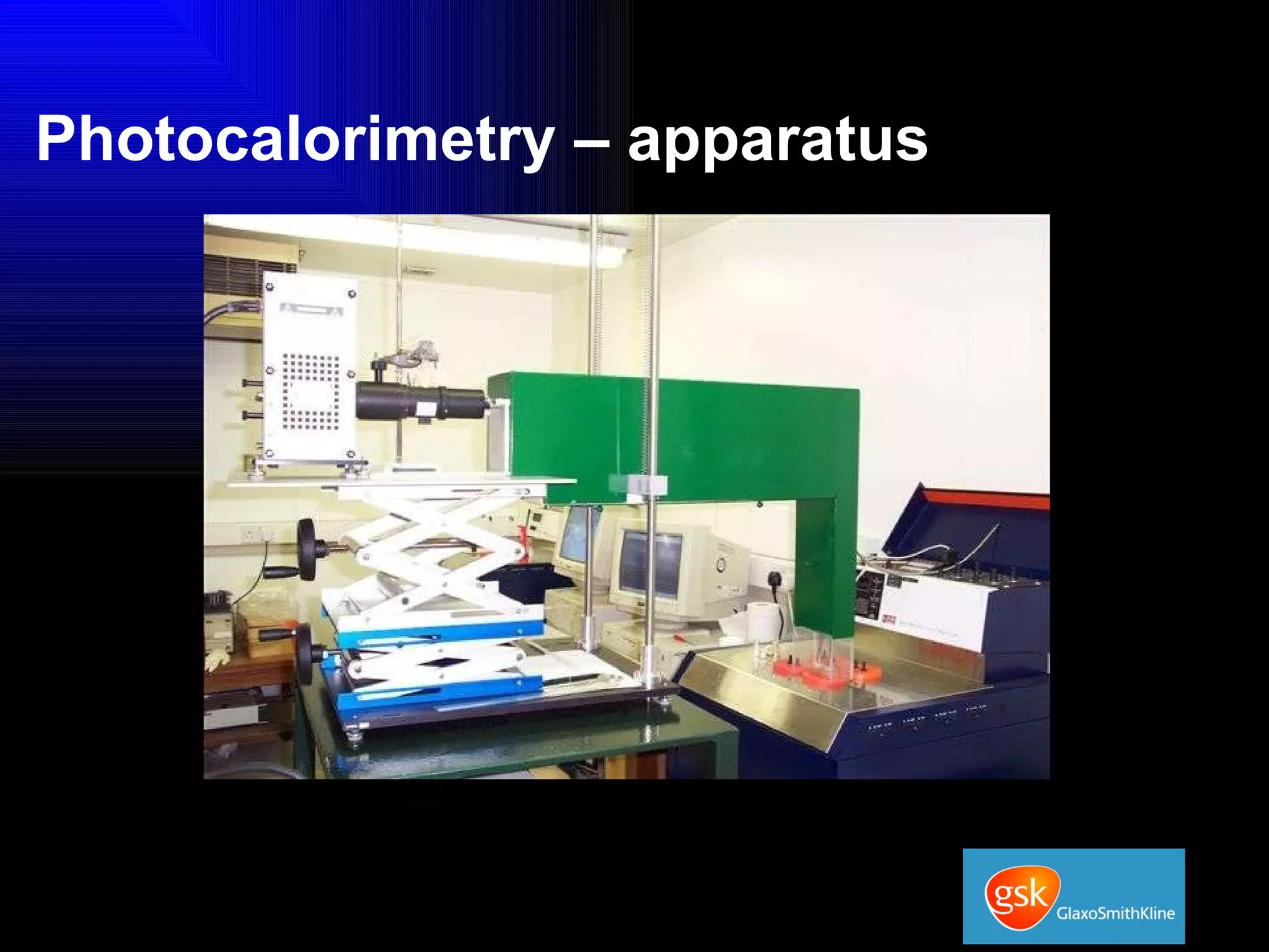 Photocalorimetry – apparatus 
