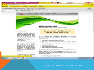 P R O F A D R A . M A R I A D E L O S D O L O R E S J P E Ñ A
 