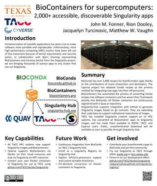 Containeriza*on	of	scien*ﬁc	applica*ons	has	done	a	lot	to	make	
so6ware	more	portable	and	reproducible.	Unfortunately,	mos...