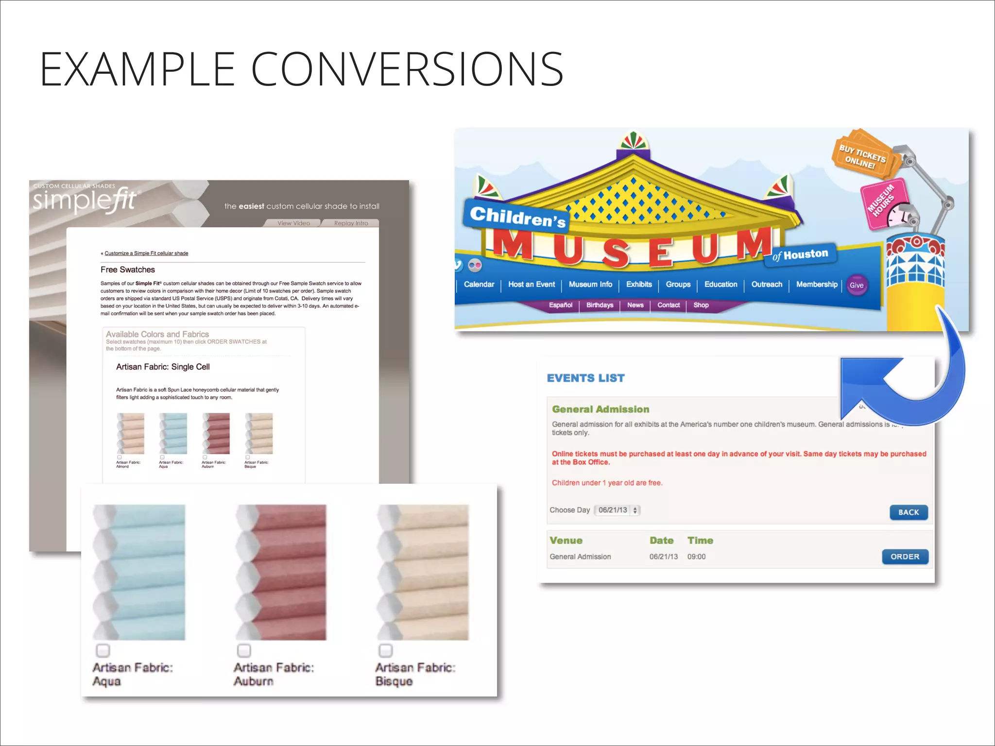 EXAMPLE CONVERSIONS
 