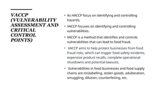 Vacpp Comprehensive Awareness on TACCP, VACCP, and HACCP Food Safety Systems ...