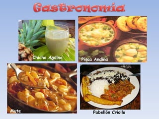 Chicha Andina   Pisca Andina




Mute                        Pabellón Criollo
 