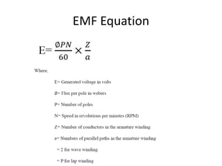 EMF Equation
 