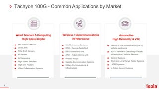 Tachyon 100G PCB Performance Attributes and Applications | PPT