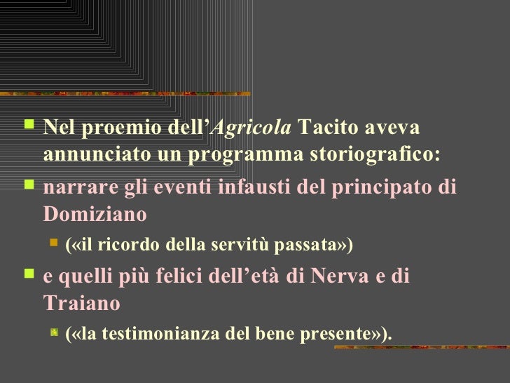 Tacito Historiae Annales