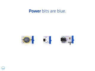Power bits are blue. 
 