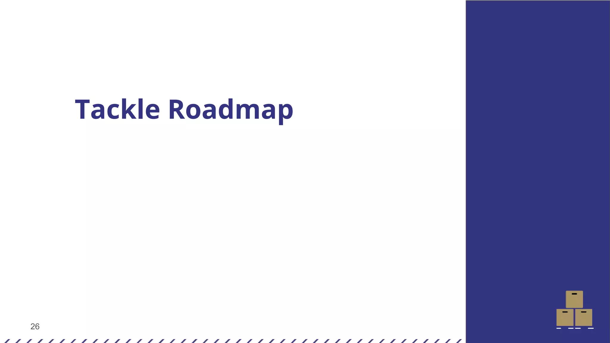 26
Tackle Roadmap
 