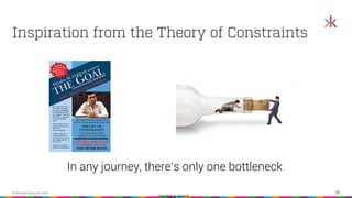 Classified as General
© Kindred Group plc 2022 35
Inspiration from the Theory of Constraints
the constraint
In any journey...