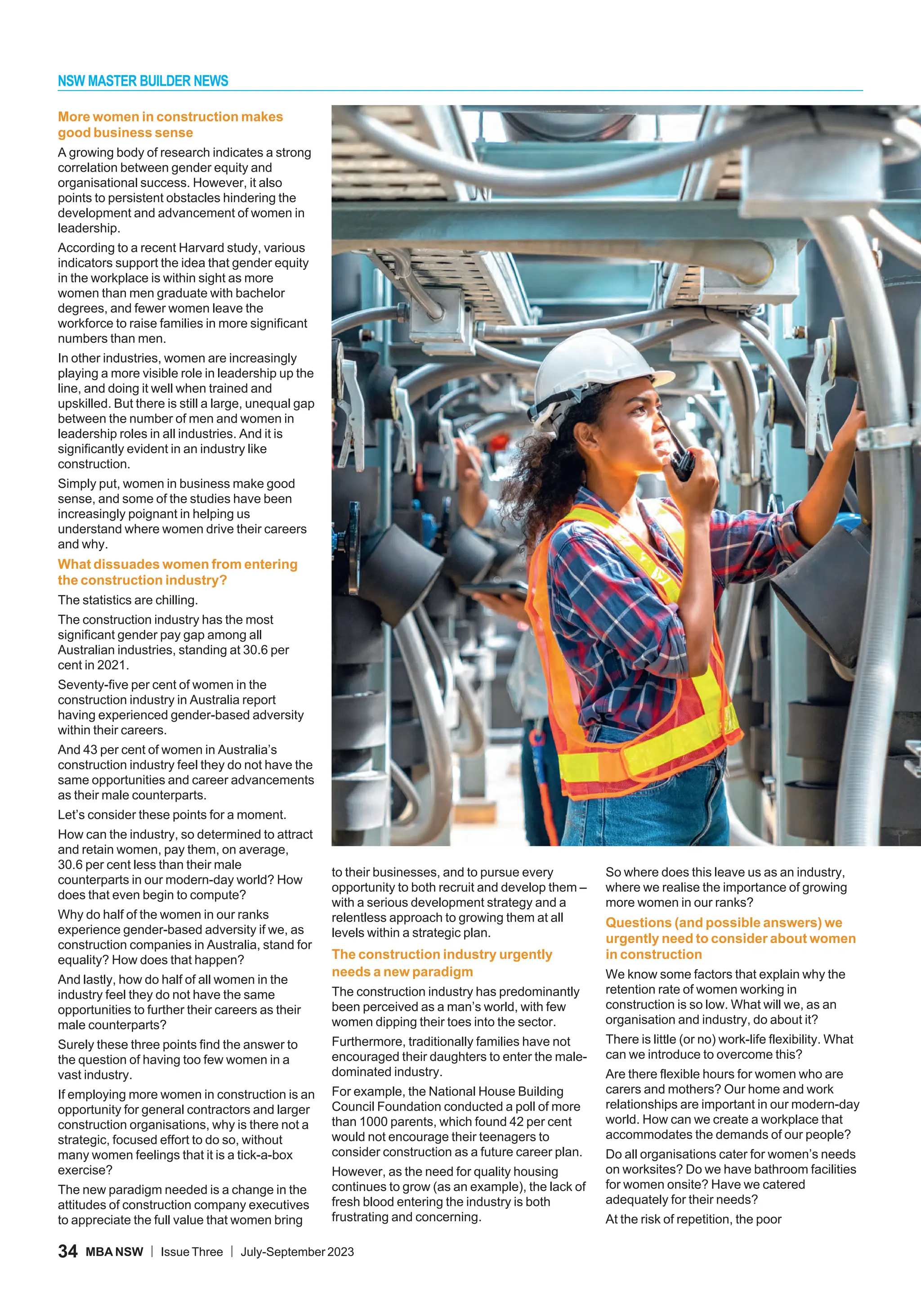 Tackling skills shortages by empowering women to thrive in the building ...