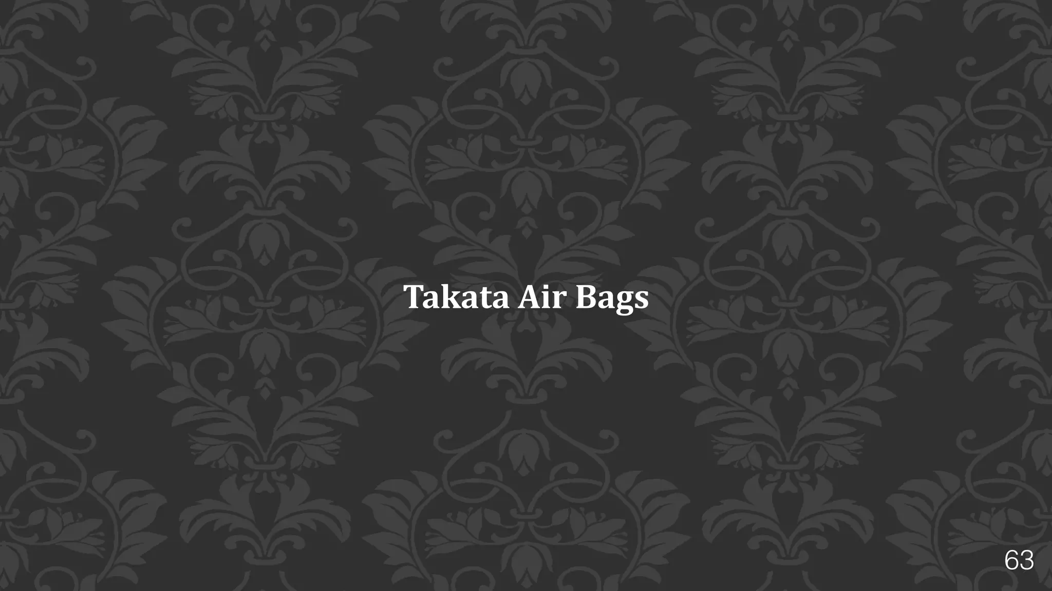 63
Researchers	
  found,	
  Ammonium	
  Nitrate	
  compound	
  that	
  
doesn't	
  include	
  a	
  moisture	
  absorbing	
  substance	
  is	
  more	
  
likely	
  to	
  explode	
  after	
  long	
  term	
  exposure	
  	
  to	
  heat	
  and	
  
moisture.	
  
This	
  lead	
  to	
  at	
  least	
  10	
  deaths	
  and	
  139	
  injuries	
  worldwide.	
  
This	
  was	
  a	
  sensational	
  news	
  world	
  wide	
  and	
  especially	
  in	
  
USA	
  recently,	
  Why?
 